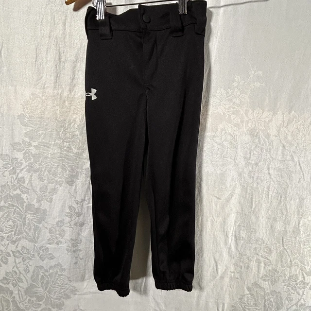 Under Armour Baseball Pants Youth 4 XS Black Athletic Girls Boys Toddler