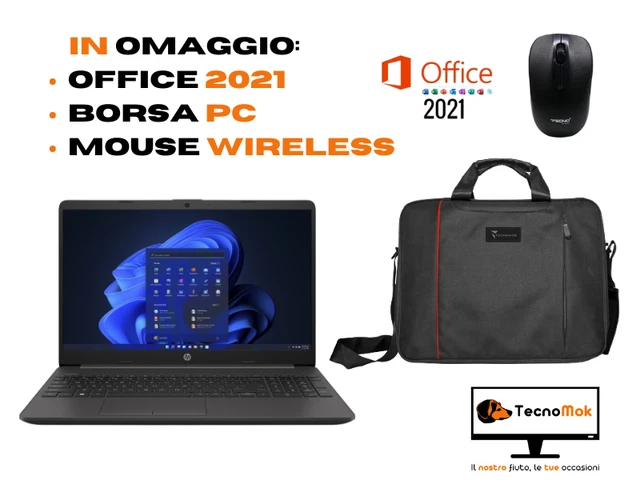 HP 250 G10, PC Portatile CPU Intel Core i7-1355U 13th 10 Core, fino a 5 GHz, RAM 32 GB, SSD 1 TB