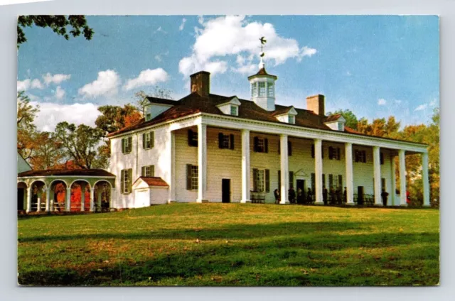 Mount Vernon George Washington Home Exterior President Historical VNG Postcard