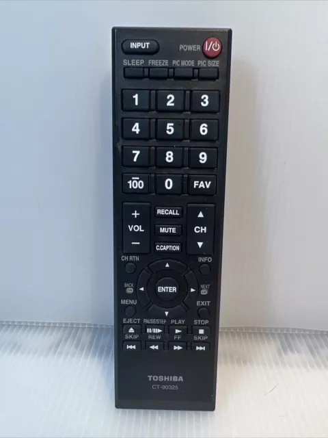 TOSHIBA CT-90325 TV Remote Control 50L2300U 50L2200U 46L5200U 40L5200U 65HT2U