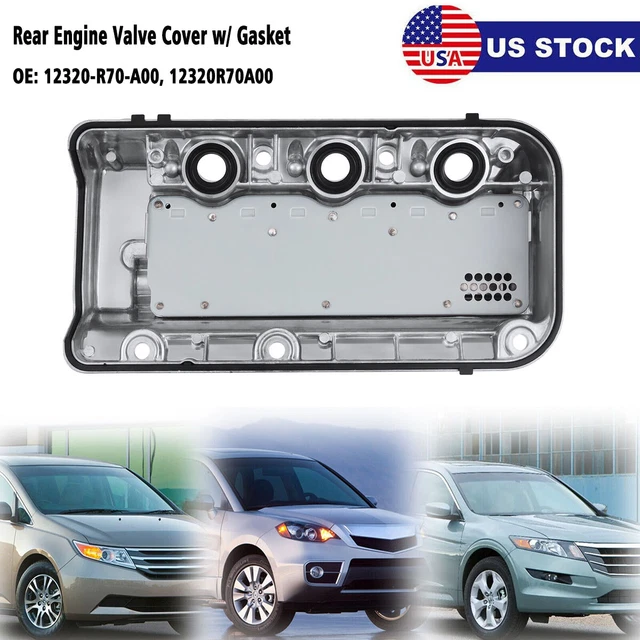 Rear Engine Valve Cover w/ Gasket For Honda Accord Odyssey Pilot Acura MDX SOHC