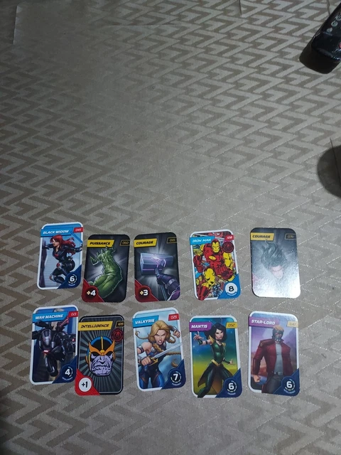 Lot 10 cartes marvel leclerc 2023