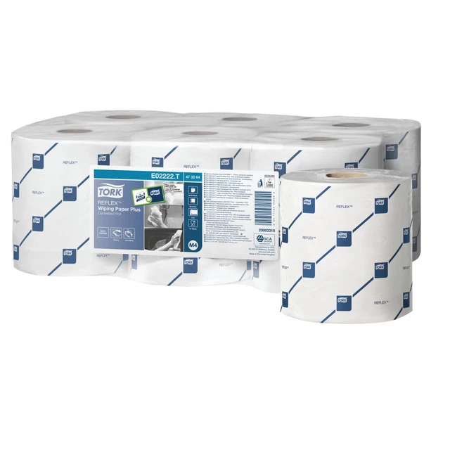 Tork Reflex M4 rullo alimentazione centrale 2 strati 150 m confezione bianca da 6 473264