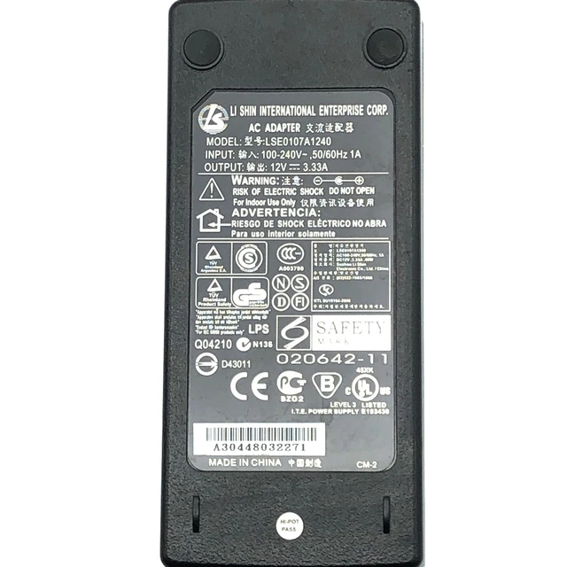12V 4A AC/DC Adapter Power Supply For LI SHIN LSE0107A1240 - AbleGrid