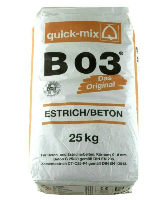 Estrich B03 , Estrichbeton, Zementestrich, Trockenmörtel 1 Kilogramm
