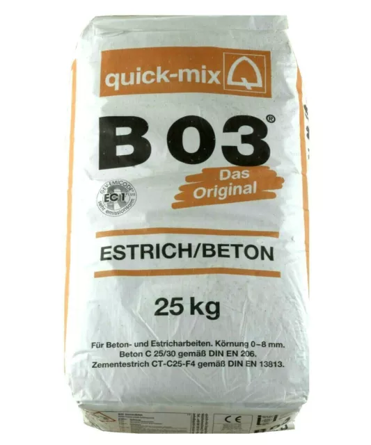 Estrich B03 , Estrichbeton, Zementestrich, Trockenmörtel 10 Kg