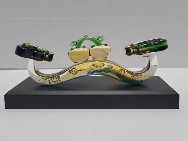 TAI-HWA POTTERY GLASS ART SCULPTURE FIGURINE In Pristine Condition