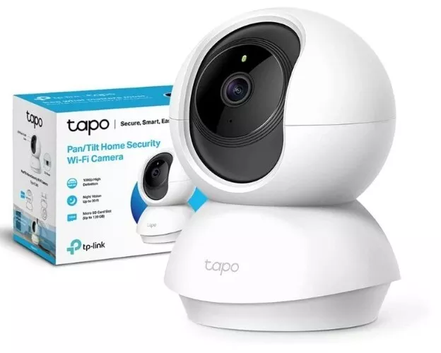 TP-Link tapo c200 Telecamera Wi-Fi Interno, Video sorveglianza 1080P, Bianco