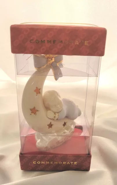 Lenox 2000 Annual  Baby's First Christmas Ornament  Baby Boy In Box