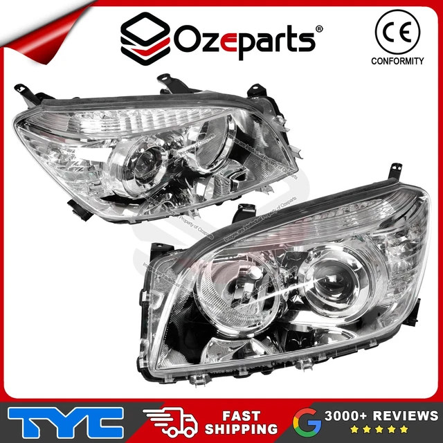 Pair Of LH+RH Chrome Headlight Assemblies For Ford Falcon BA-BF Fairmont/XT (2002-2006)