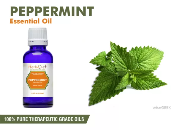 Peppermint Essential Oil 100% Pure Natural PREMIUM Therapeutic Grade Oils