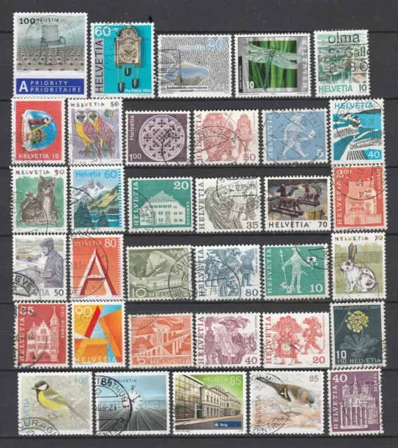 Suisse - Lot De Timbres Oblitérés De Suisse