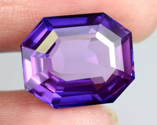 100% Natural Ceylon Purple Sapphire 9.15 Ct Beautiful Radiant Cut Loose Gemstone