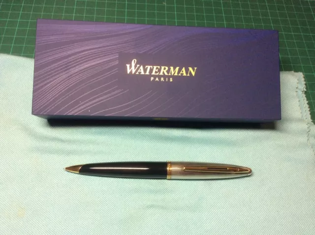 Waterman Carene Deluxe Black & Silver Mechanical Pencil In Original Gift Box !