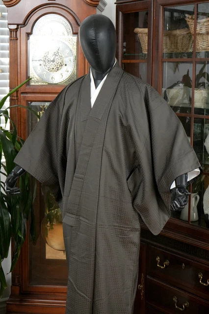 Dear Vanilla Japanese Kimono Men's Robe Gown Authentic Japan Vintage Mint 2