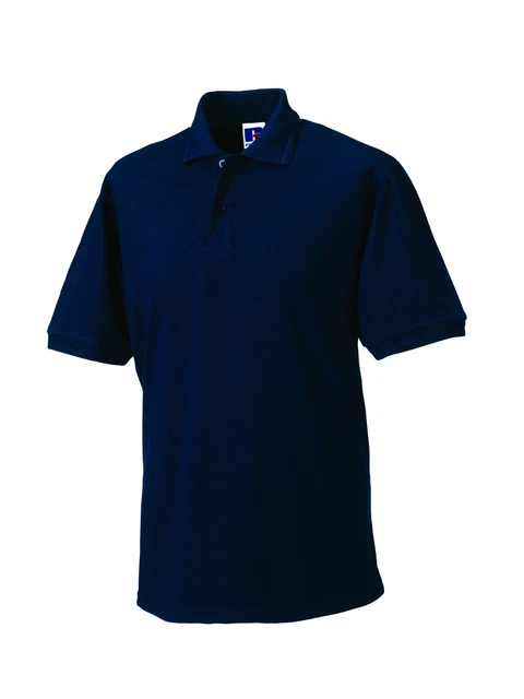 Russell 599M Herren Einfarbig Polycotton Polo Golf SPORTS Hemd S-6XL