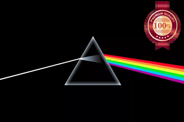 Pink Floyd Dark Side Of The Moon Rainbow Music Band Art Print Premium Poster