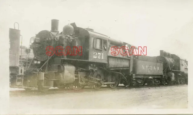 1E312 Rp 1941 Nyo&W Ontario & Western Railroad 2-6-0 Loco #271 Middletown Ny