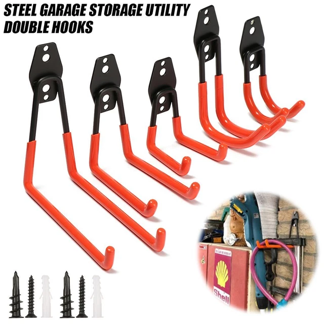 TIEWARDS Heavy Duty Steel Wall Mounted Hand Tool Rack For Truck Or Trailer – With Grommets