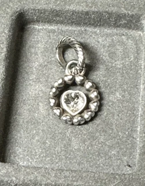 Brighton RING OF LOVE CLEAR Heart Silver Swarovski Crystal J98852-RETIRED!-NEW