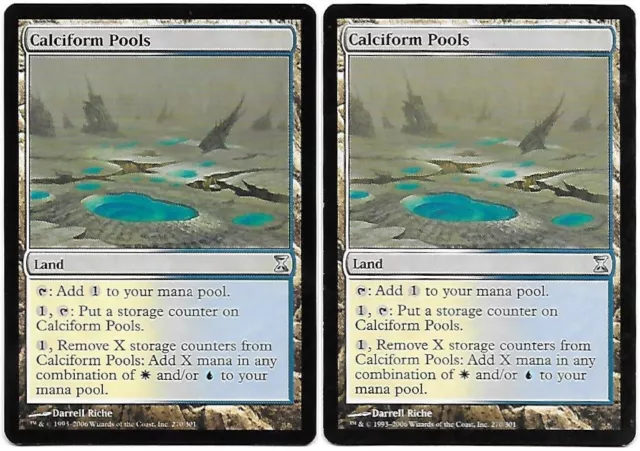 MTG Magic - 2x POZZE CALCIFORMI - Calciform pools - SPIRALE TEMPORALE TSP - ENG