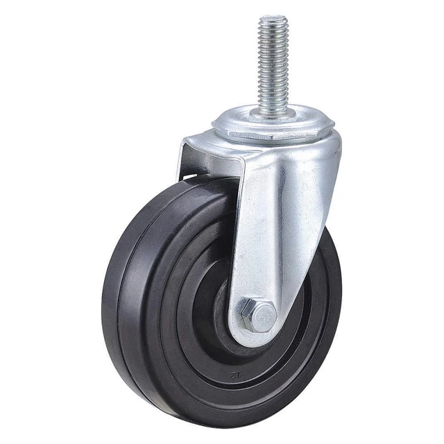 GRAINGER APPROVED DCRR04052S-S30 General Purpose Threaded Stem Caster,4"