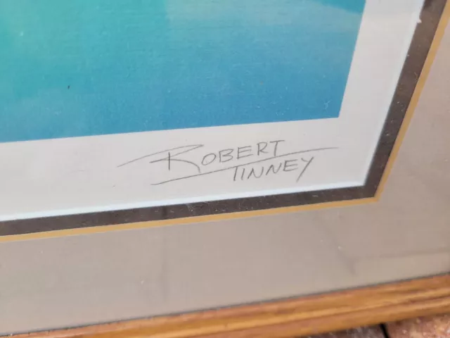 Vtg BYTE Magazine 1986 Robotics Cover Robert Tinney LE Signed Framed Lithograph 3