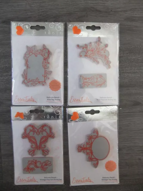 Tonic Studios -Delicate Detail - 4 Stamp Sets  - (C2.48)