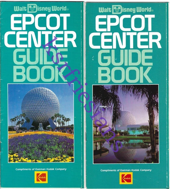 1984 EPCOT Guide Books Maps Walt Disney World WDW Brochures