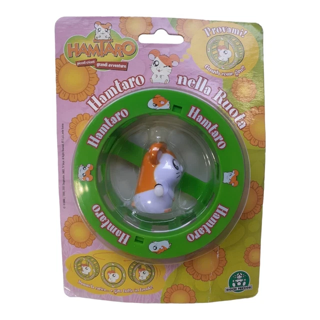 *HH* Action figure giocattolo Hamtaro nella ruota giochi preziosi Hamster toy