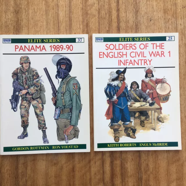 Osprey Elite Series No.25 & 37  - English Civil War Infantry & Granada 1989-90