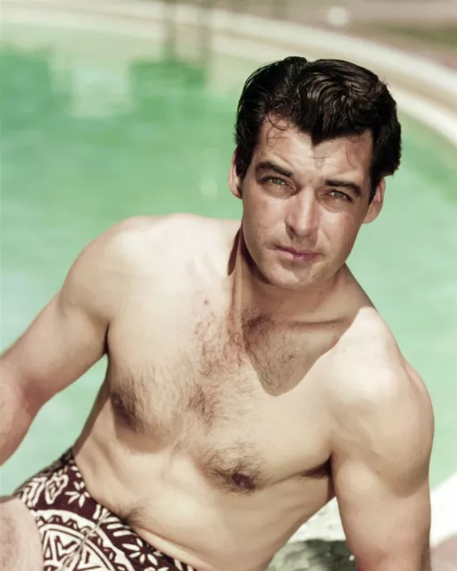 Rory Calhoun Beefcake Pin Up Bare Chested In Speedos By Pool X Inch Poster Picclick