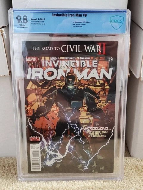 Invincible Iron Man #9 CBCS 9.8 1st Full Appearance of Riri Williams Like CGC