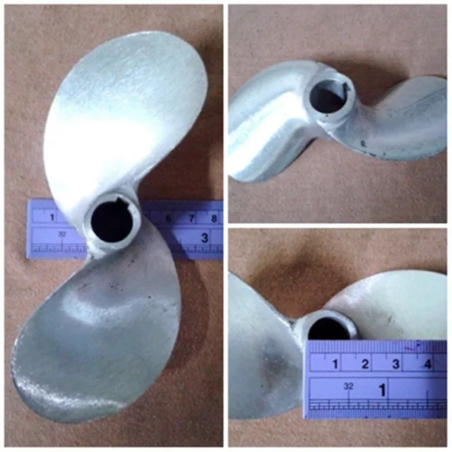 Durable Propeller 5.5 Inch Long Tail Boat Mud Motor Blade Cast Aluminium Great