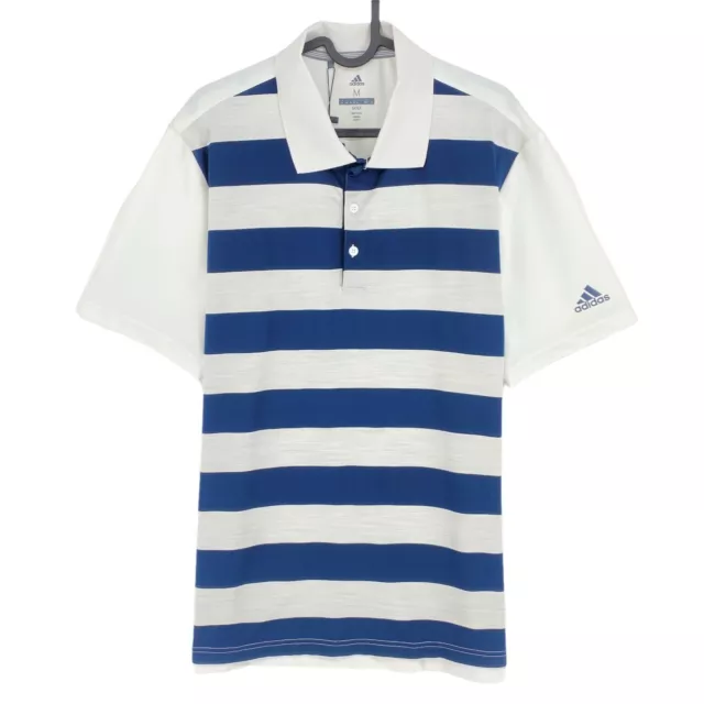 Adidas Golf Ultimate365 UPF50 Blanco Polo de Rayas Talla M