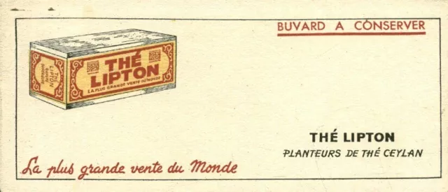 Buvard vintage thé Lipton