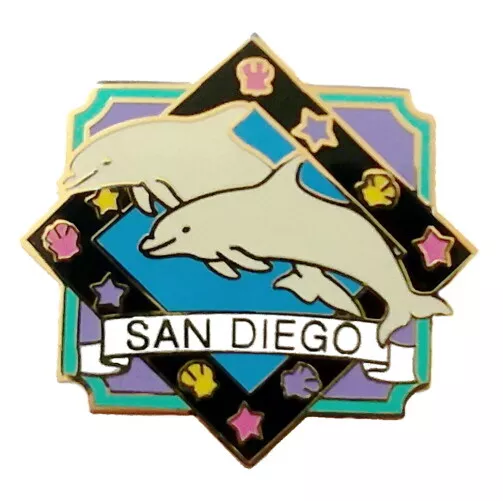 City of San Diego, CA Dolphins Pin Sea World Vacation Travel Hat Lapel Collector