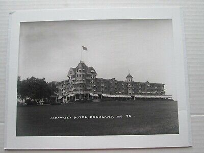 (1) CONTEMPORARY PHOTO FROM EARLY 1900s GLASS NEGATIVE; SAM-O-SET HOTEL ROCKLAND
