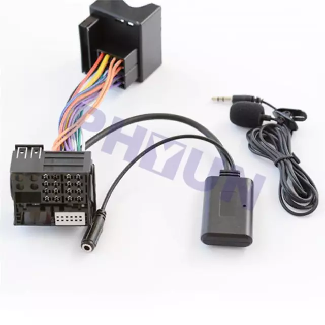 Auto AUX Audio Kabel Adapter Bluetooth +MIC für Citroen C2 C3 C4 C5 RD4 Radio CD