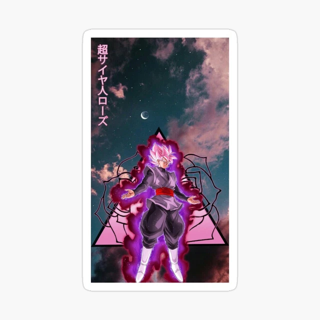 Goku Black Rose Sticker Decal Vinyl For Car, Truck Sticker 5 Inch