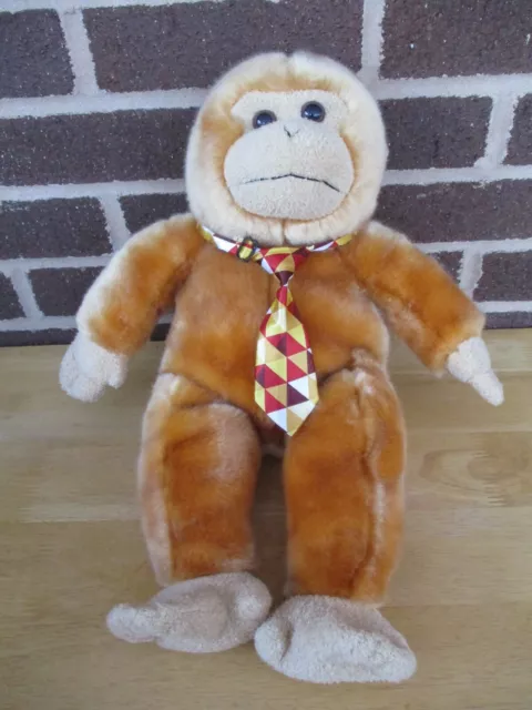 2001 Bear Factory "Bananas" the Monkey 16" Plush Stuffed Wearing Neck Tie