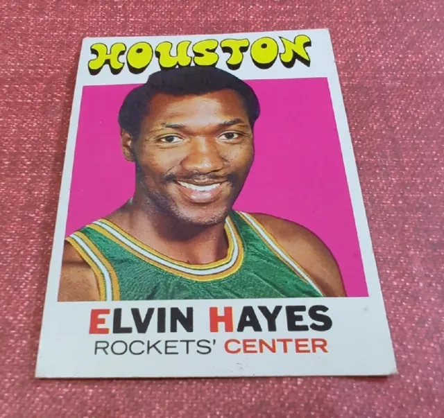 1971-72 Topps Basketball Card # 120 Elvin Hayes (HOF) - Houston Rockets (NM)