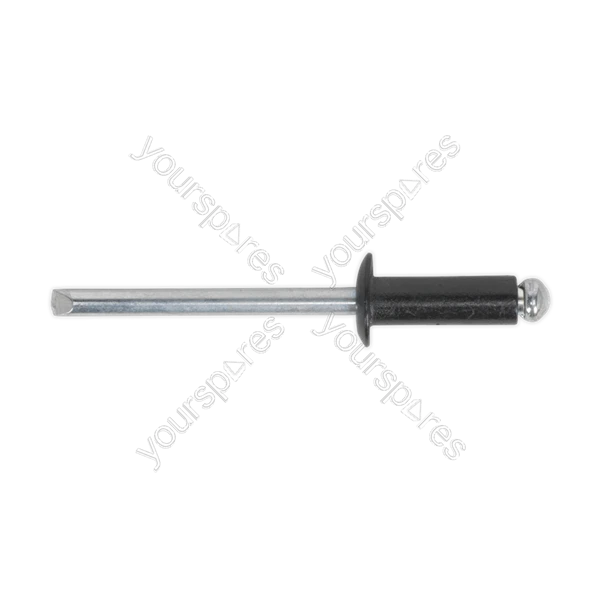 Sealey Aluminium Rivet Black Standard Flange 3.2 x 8mm Pack of 200