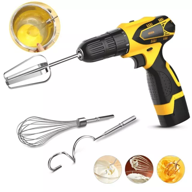 Egg Beater Mixer Egg Baking Tools Whisk Mixer Electric Drill Accessories