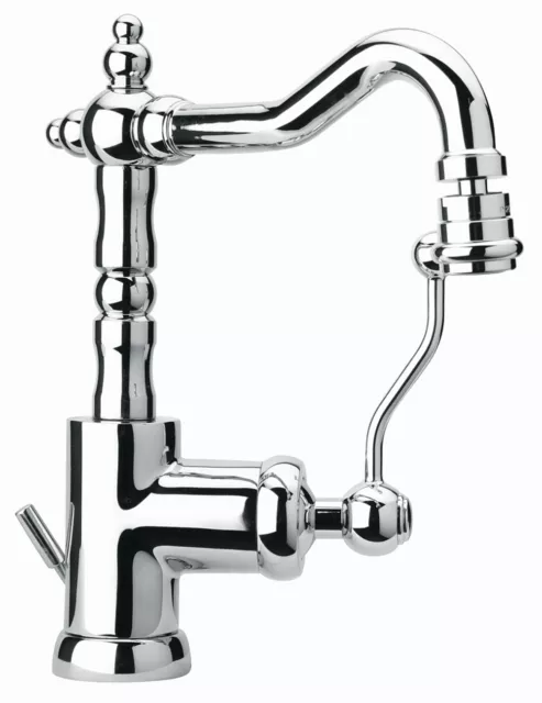 Miscelatore rubinetto bidet bagno stile retro vintage oro + piletta ROMO  59468
