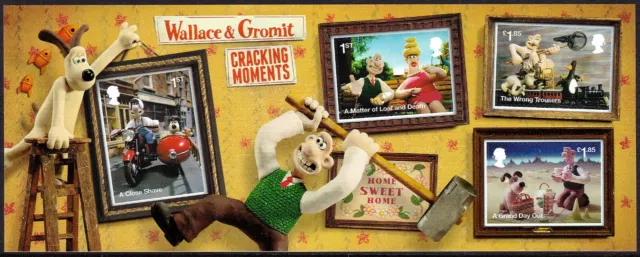 Gb 2022 Wallace & Gromit Cracking Moments Mini Sheet Without Barcode Margin  Mnh