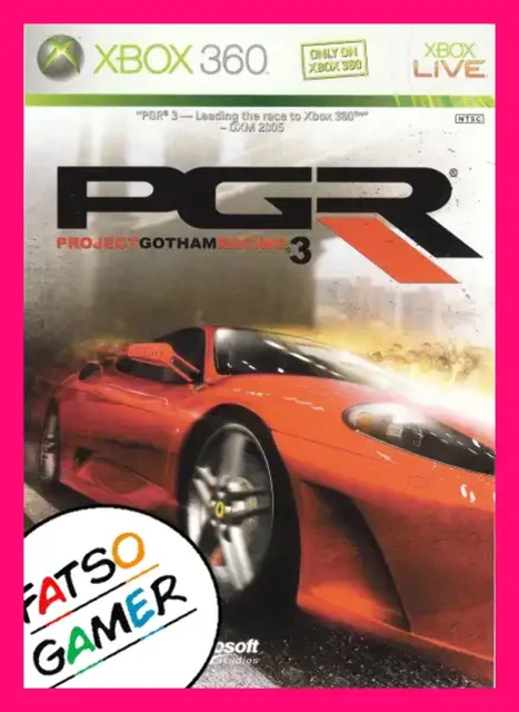 PROJECT GOTHAM RACING 3 Manual Xbox 360 Tested Working