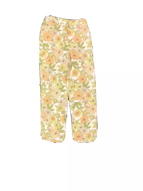 J Crew Women's Drapey cupro-blend trouser in zinnia floral size 0 Item BI236