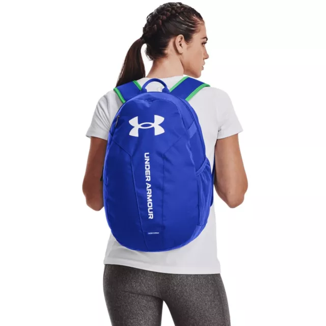 Under Armour UA Hustle Lite Backpack Laptop Sleeve Bag Blue/Green #486