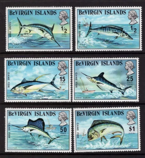 British Virgin Islands 1972 Fish Fishing set MNH mint stamps